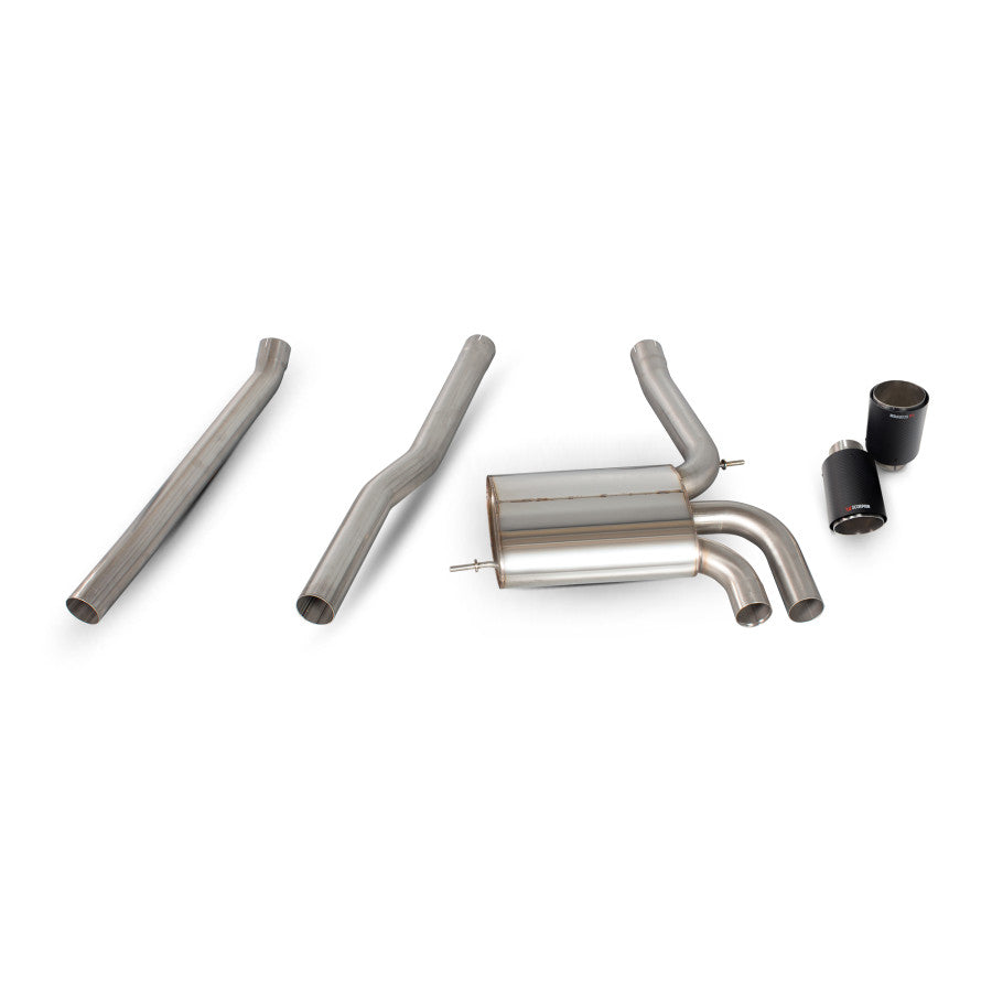 Scorpion Exhausts Non Res 2.75” system - CF Ascari Tips for S & JCW