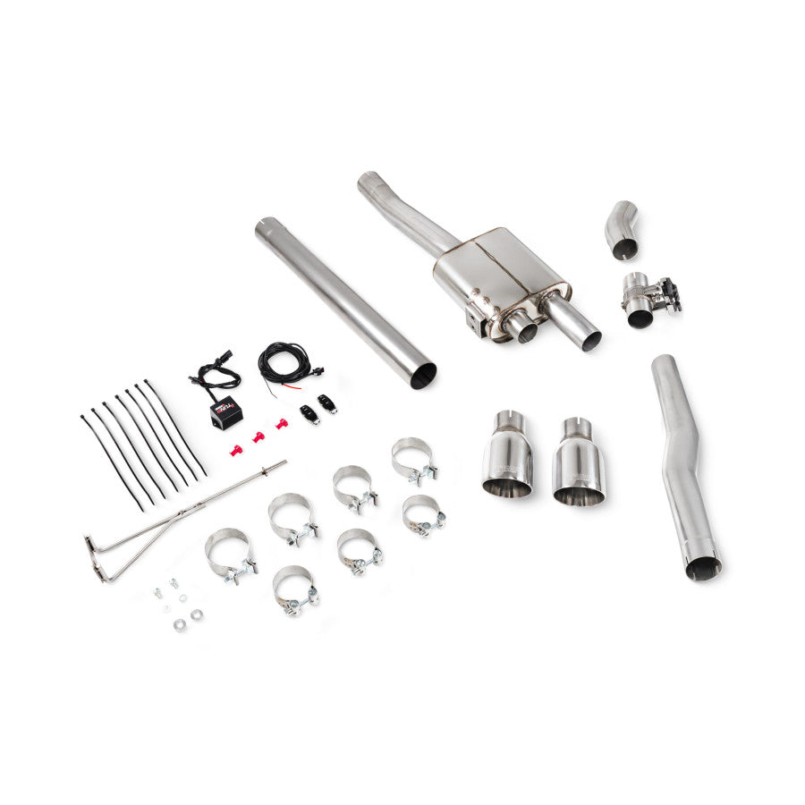 Scorpion TunR Non-res 3” cat-back system with valve - Daytona Tips for S & JCW