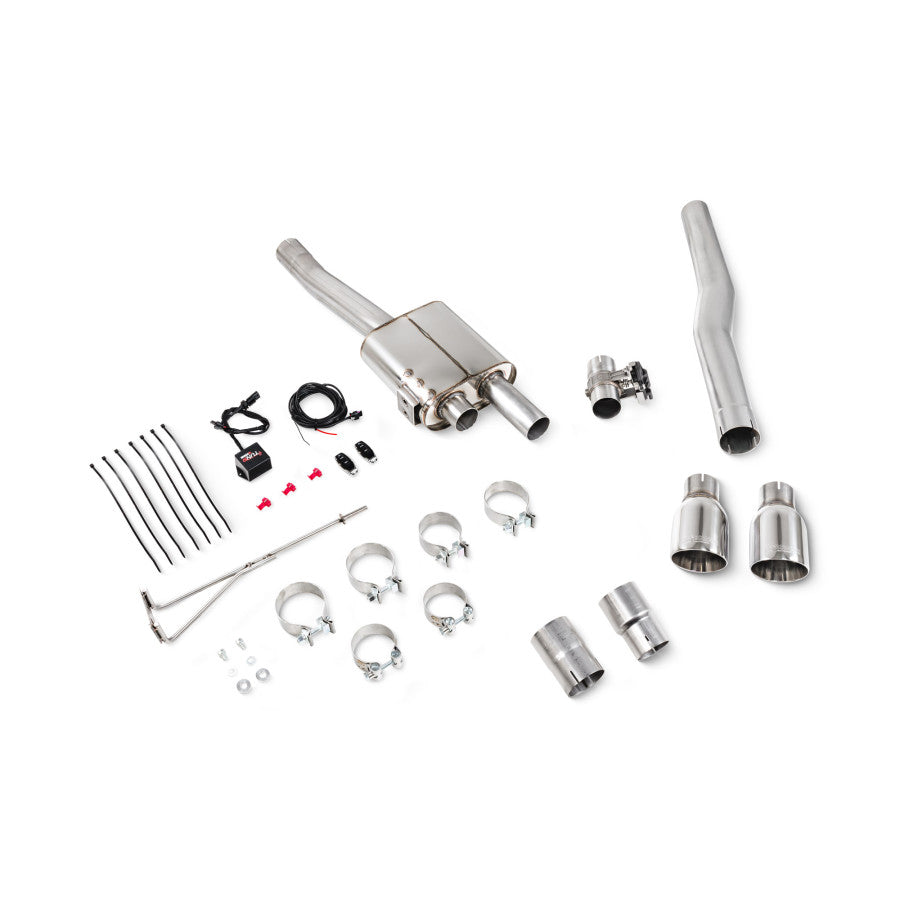 Scorpion TunR Non-resonated 3” gpf-back system with valve - Daytona Tips for S & JCW