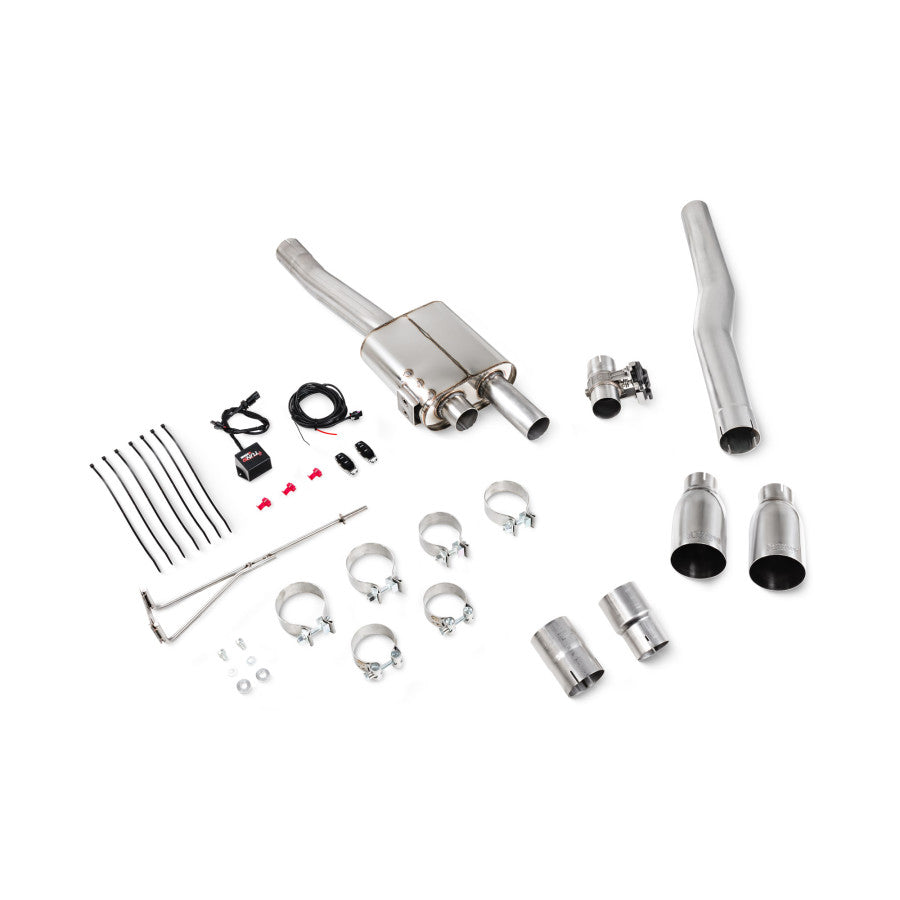 Scorpion TunR Non-resonated gpf-back 3” system with valve - Polished Tips for S & JCW