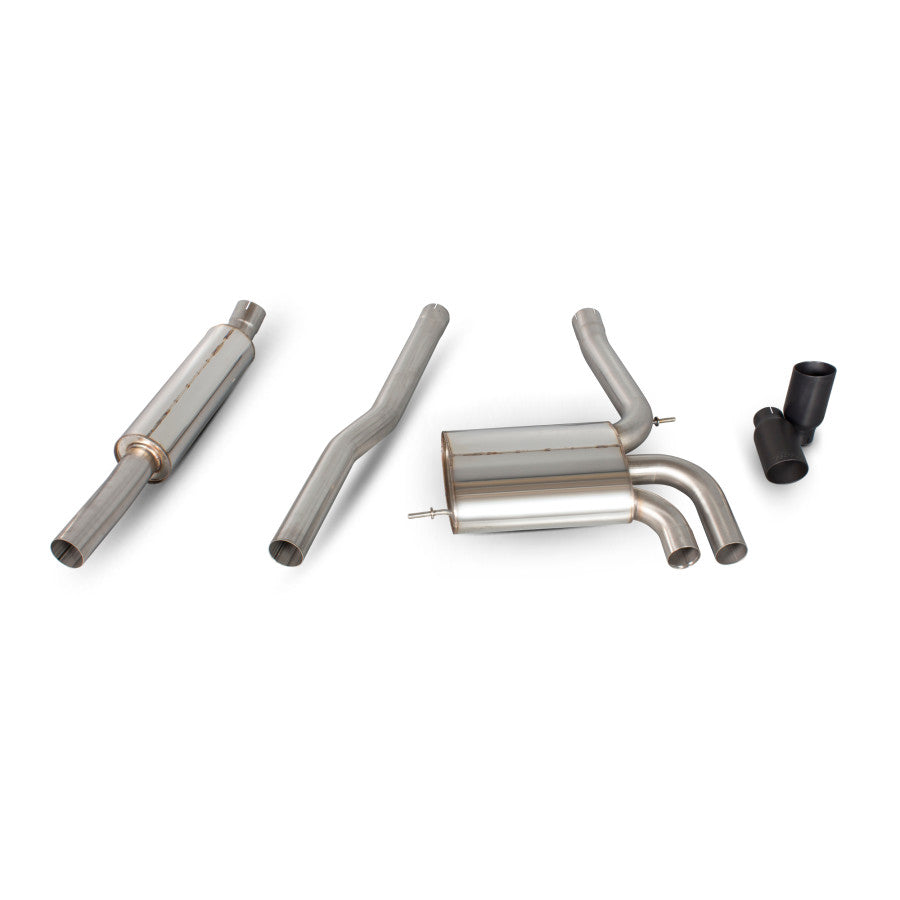 Scorpion Exhaust Resonated 2.75” system - Ceramic Black Tips for S & JCW