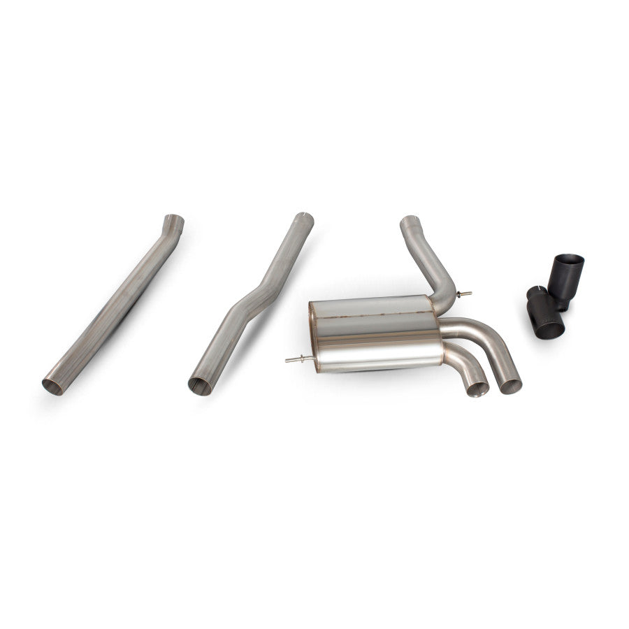 Scorpion Exhaust Non Res 2.75” system - Ceramic Black Tips for S & JCW