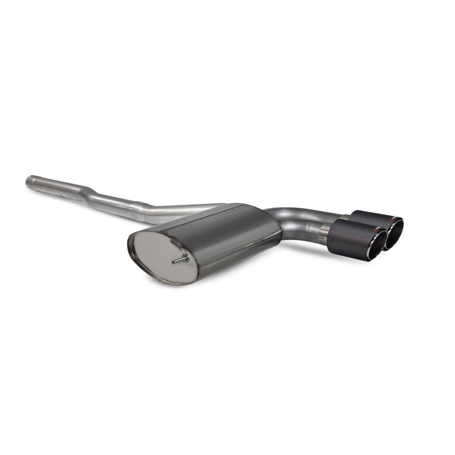 Scorpion Exhaust Non Res GPF Back 2.75” system - CF Ascari Tips for S & JCW