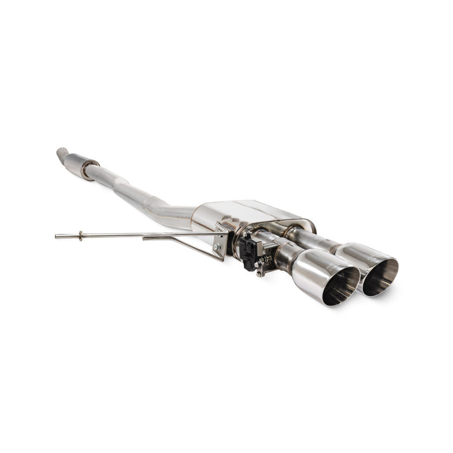 Scorpion TunR Resonated cat-back 3” system with valve - Daytona Tips for S & JCW
