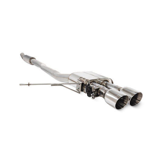 Scorpion TunR Resonated cat-back 3” system with valve - Daytona Tips for S & JCW