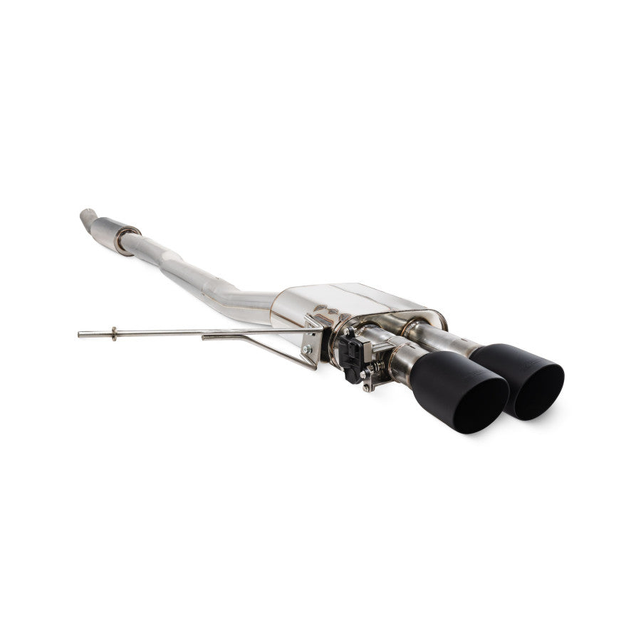 Scorpion TunR Resonated cat-back 3” system with valve - Ceramic Black Tips for S & JCW