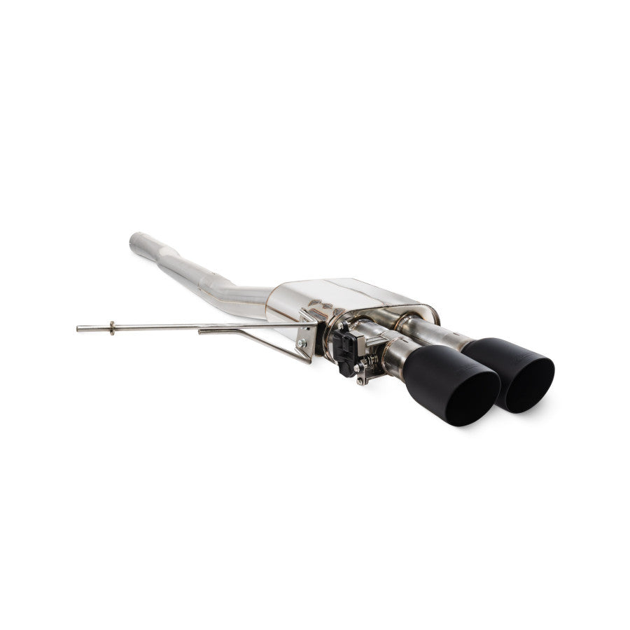 Scorpion TunR Non-resonated 3”gpf-back system with valve - Ceramic Black for S & JCW