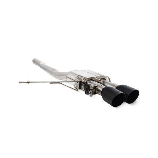 Scorpion TunR Non-resonated 3”gpf-back system with valve - Ceramic Black for S & JCW
